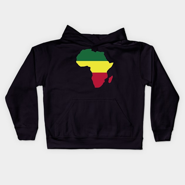 Africa Reggae Kids Hoodie by Designzz